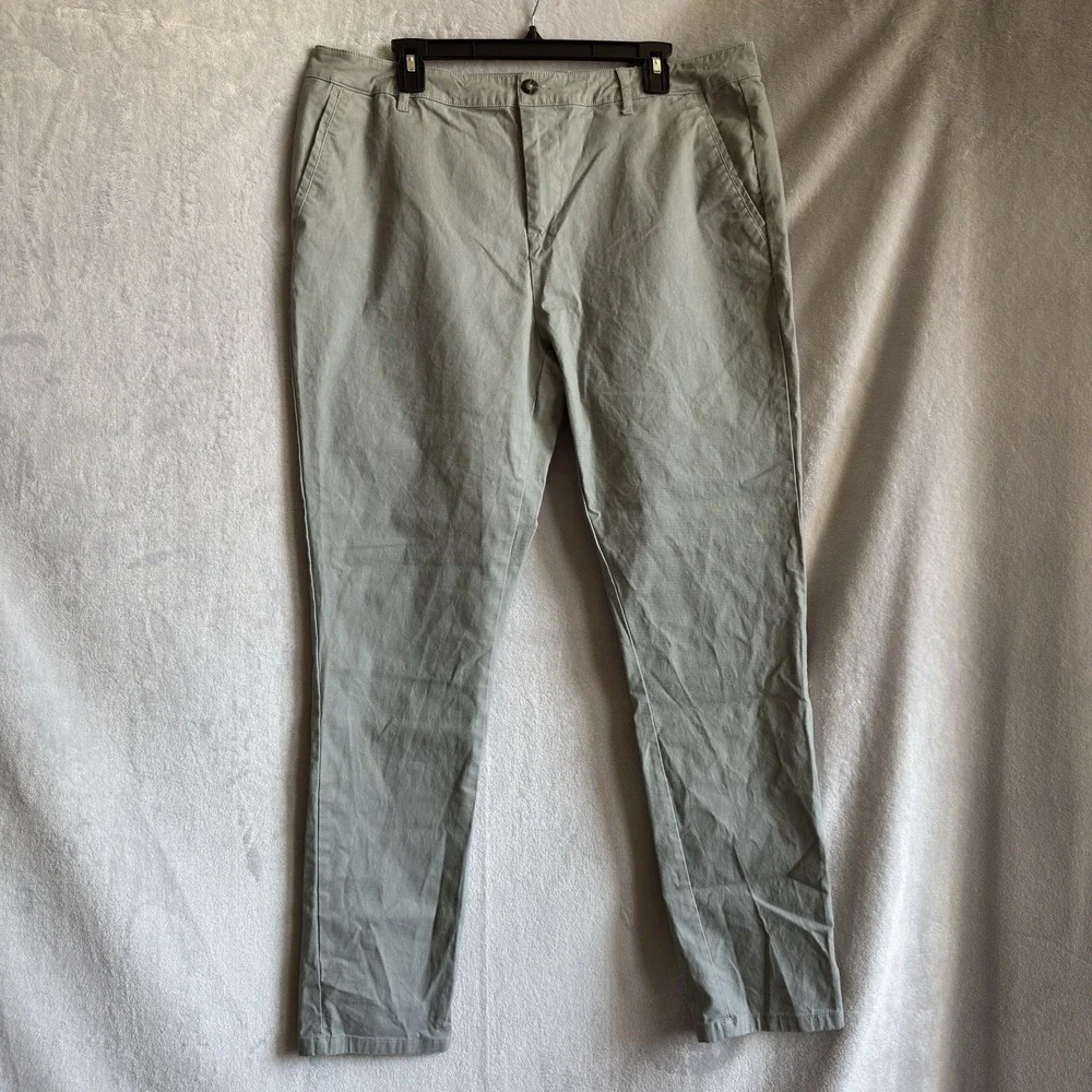 ASOS Design Men's Chino Pants W38 L32 Sage Green Straight Leg
